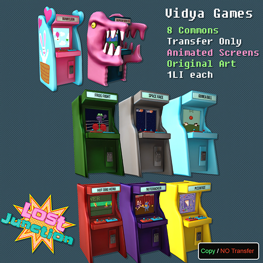 Second Life Marketplace - [LJ] Vidya Games - Arcade Video Game Cabinets ...